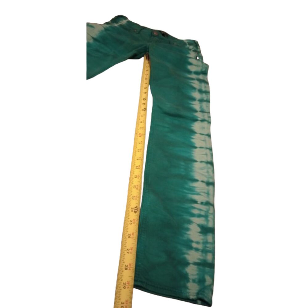 Silver Women's Size W26 / L31 Green Tie-Dye Skinny Camden Jeans -NWT - Picture 4 of 10